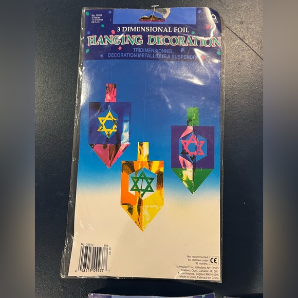 NWT Hanukkah 🕎 Decorations-Dreidel Theme - Picture 4 of 5